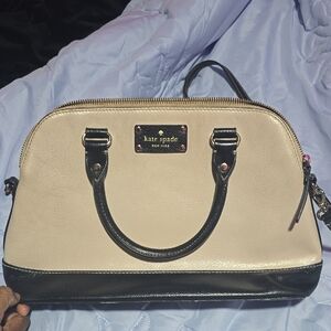 Kate Spade Black and Cream Satchel